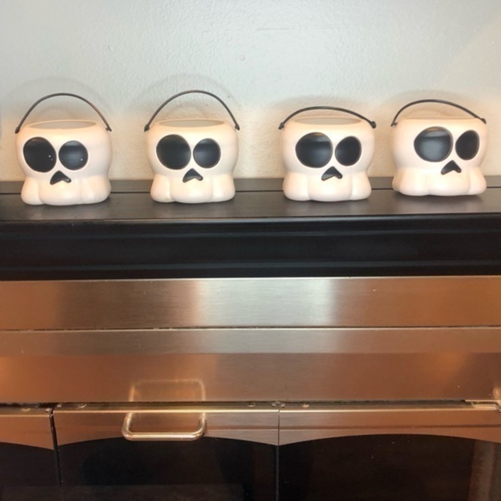 Fall Lighted White Halloween BOO Ghosts
